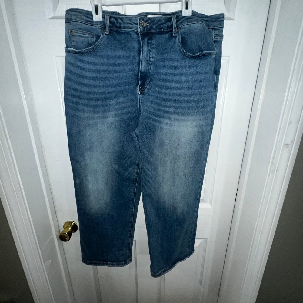 Special A Medium Wash Wide Leg Jeans